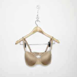 THIRDLOVE 24/7 CLASSIC T SHIRT BRA Taupe NUDE underwire smooth womens 32D 1/2